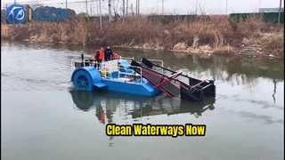 Récolteuse de mauvaises herbes aquatiques Keda